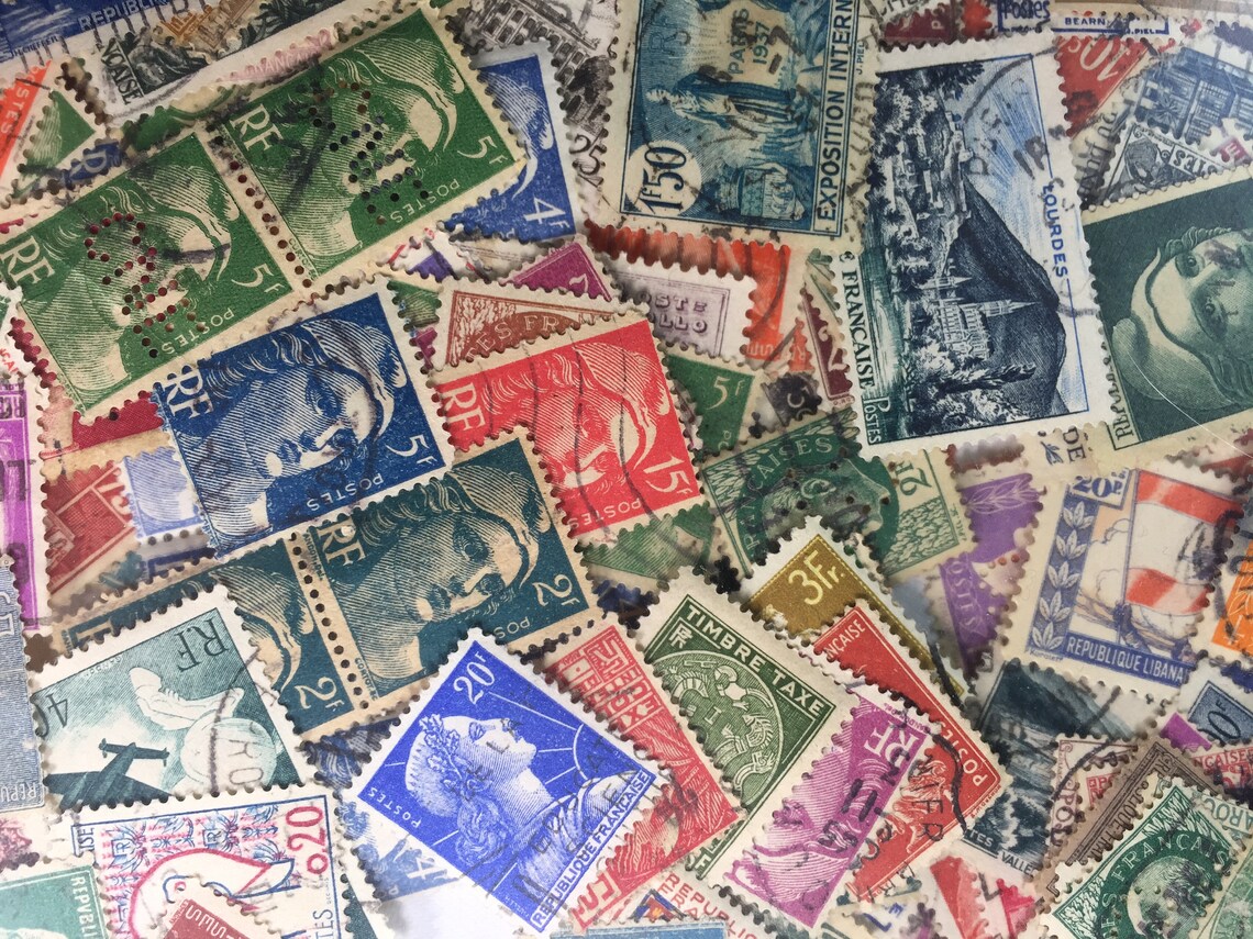 Used Stamps Worldwide 50 Etsy