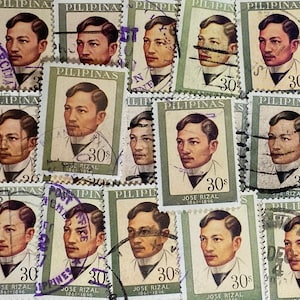 Arte filatélico, Dr. José Rizal, 1861-1896, 30 centavos, Filipinas, sellos usados