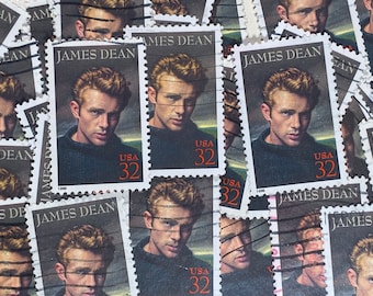 ハリウッドの伝説の切手シート、ジェームズ・ディーン、未使用の米国32