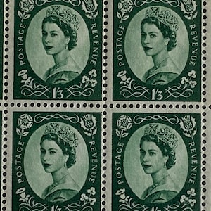 イギリス女王エリザベス2世 1952年 4ペンス切手（希少） - Etsy 日本