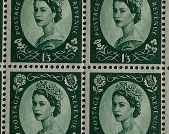 イギリス女王エリザベス2世 1952年 4ペンス切手（希少） - Etsy 日本