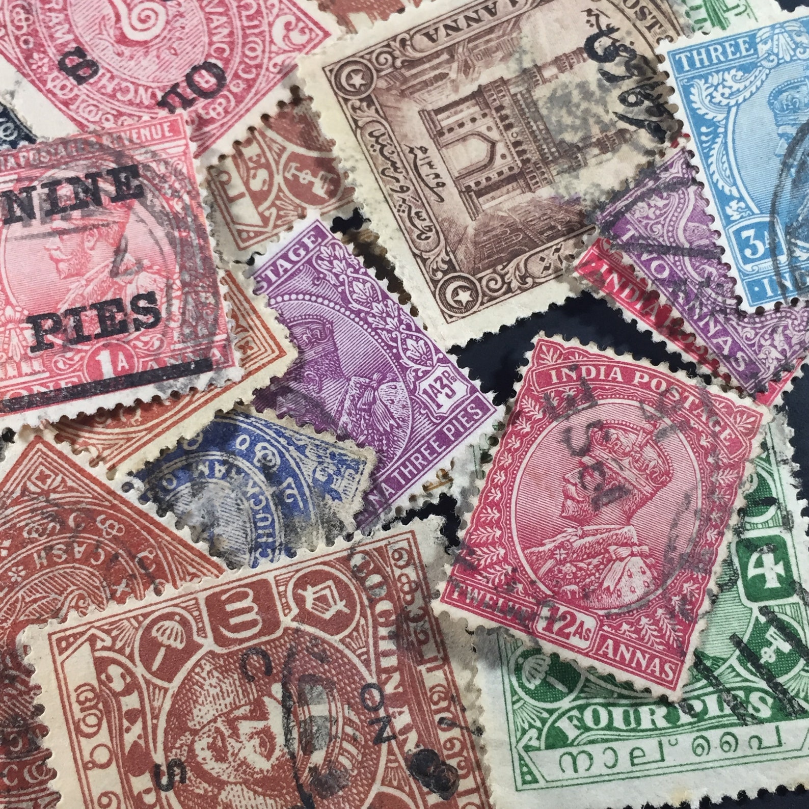 India stamps early 1900's mint and used Etsy