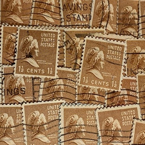 Art du timbre, Martha Washington, 1,5 cents, États-Unis, timbres oblitérés