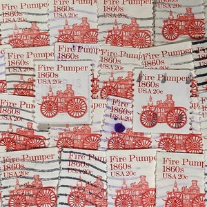 Art du timbre, Pompier des années 1860, 20 cents, États-Unis, timbres oblitérés