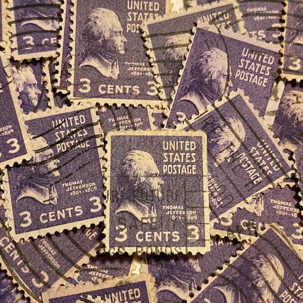 Jefferson 3 Cent Stamp Etsy Jefferson 3 Cent Stamp Etsy