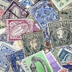 Sellos antiguos de Irlanda: 50 sellos diferentes, de los años 1930 a 1980