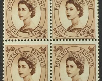 エリザベス2世ワイルディング女王の切手、未使用の英国切手4枚 - Etsy 日本