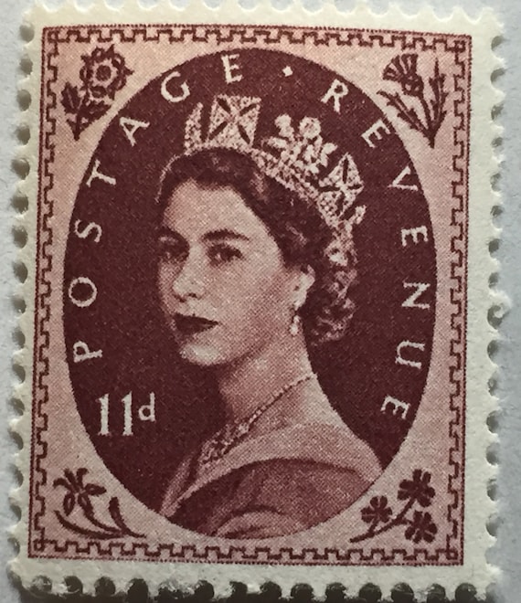 Queen Elizabeth II stamp 11 decimal Etsy