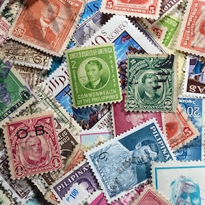 Vintage Philippine Stamps - Etsy