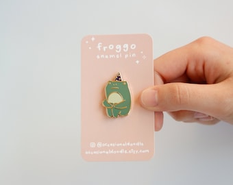 FROG PIN ~ Wizard Frog Hard Enamel Pin