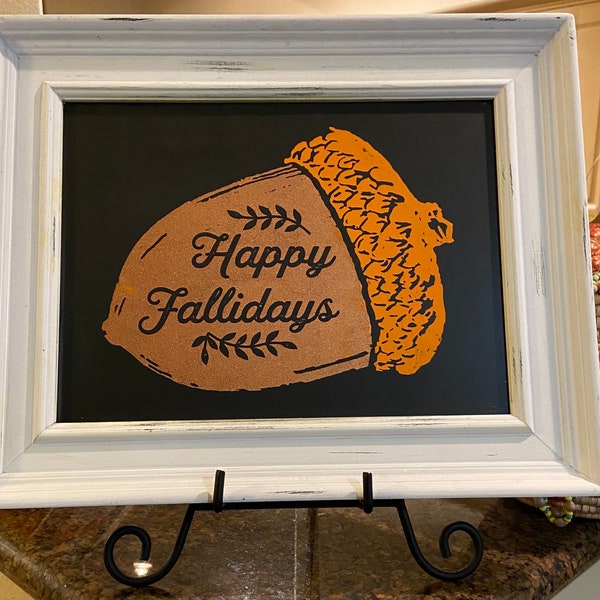 Happy Fallidays sign