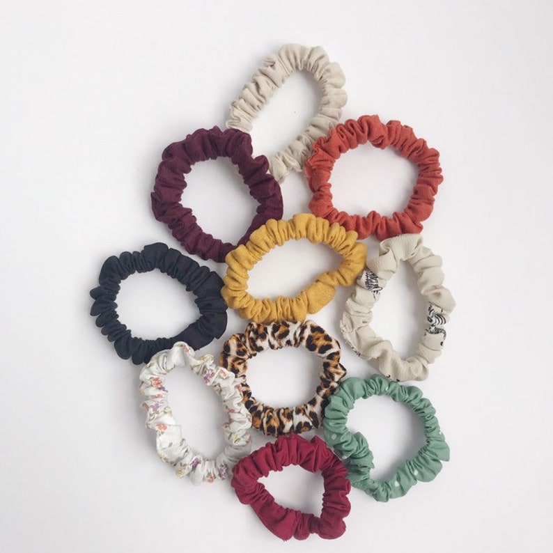 Multiple colors Animal Print Scrunchies|Fall Colors Thin Scrunchies