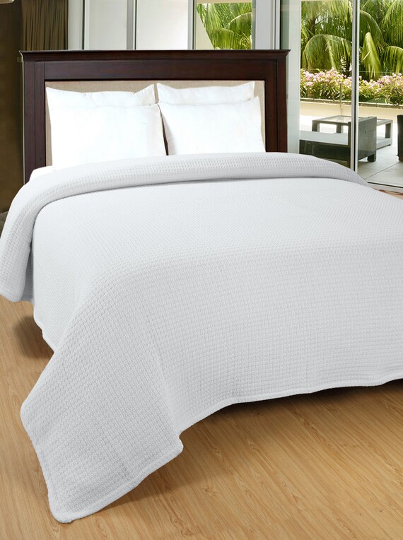 Cotton Bed Blanket 100 Soft Luxurious Thermal Etsy