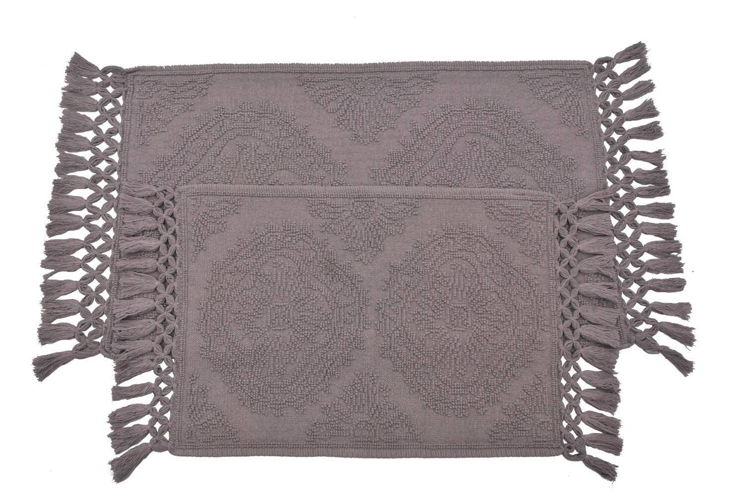 100 Cotton Hand Woven 2pc Bath Rug Set Etsy