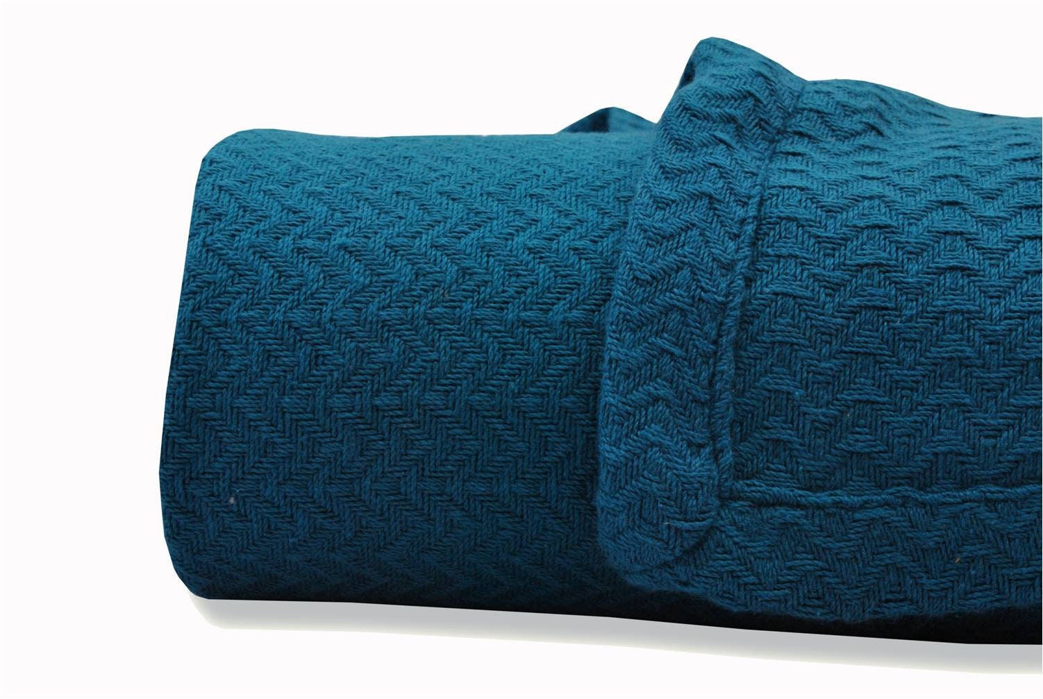 Cotton Bed Blanket 100 Ring spun Woven Waffle ZigZag Etsy