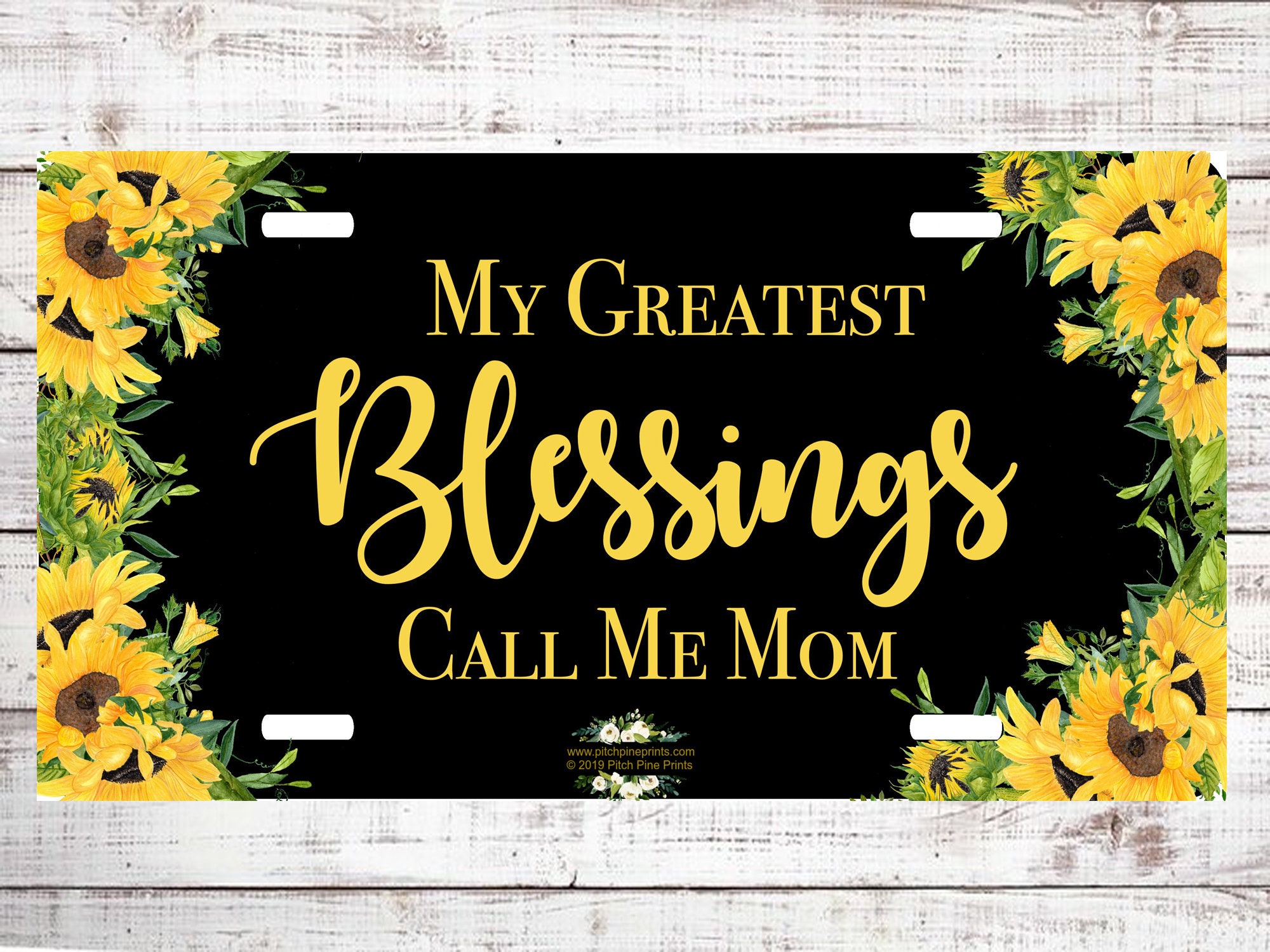 License Plates Yellow flower license plate Electronics & Accessories