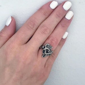 Chunky Sterling Silver Brutalist Modernist Nugget Ring, Abstract Free Form 925 Silver Ring Band, Bold Post Modern Silver Statement Ring