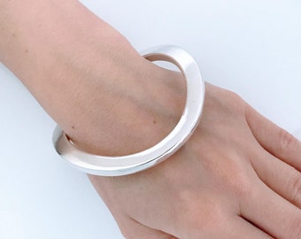 Simon Sebbag SSD Thick Wide Smooth 925 Sterling Silver Bangle