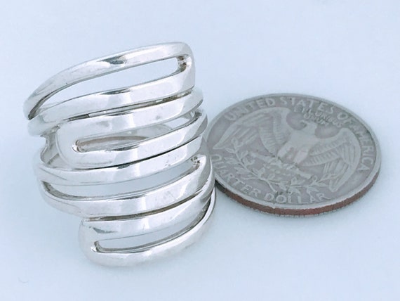 Silpada Modern Maze Sterling 925 Silver Ring Band… - image 4