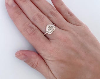 Authentic Tiffany & Co. Return to Tiffany Heart Ring Band, Vintage