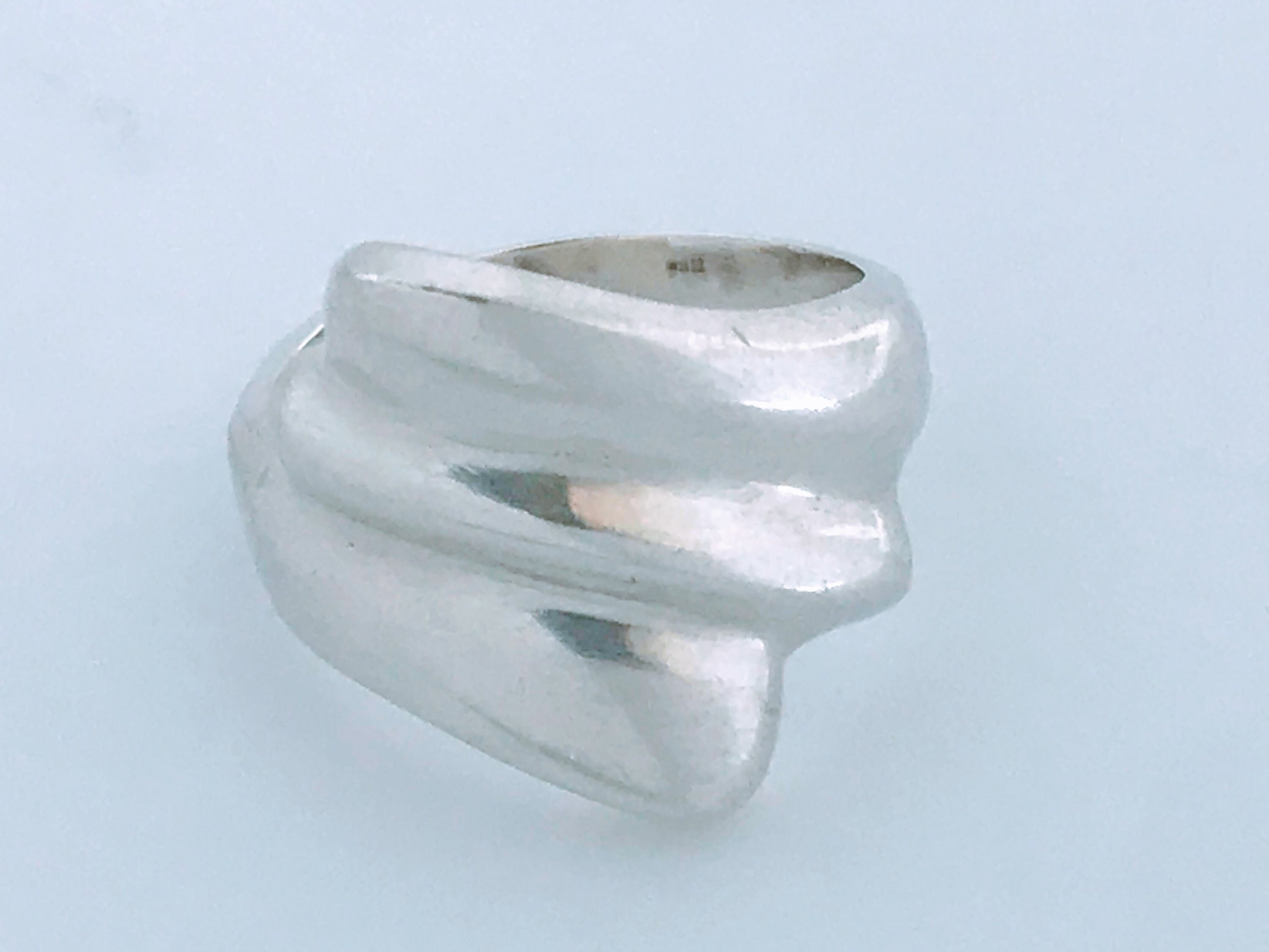VTG Mexico Modernist Sterling Silver Fluted Ribbed Domed Ring - Etsy