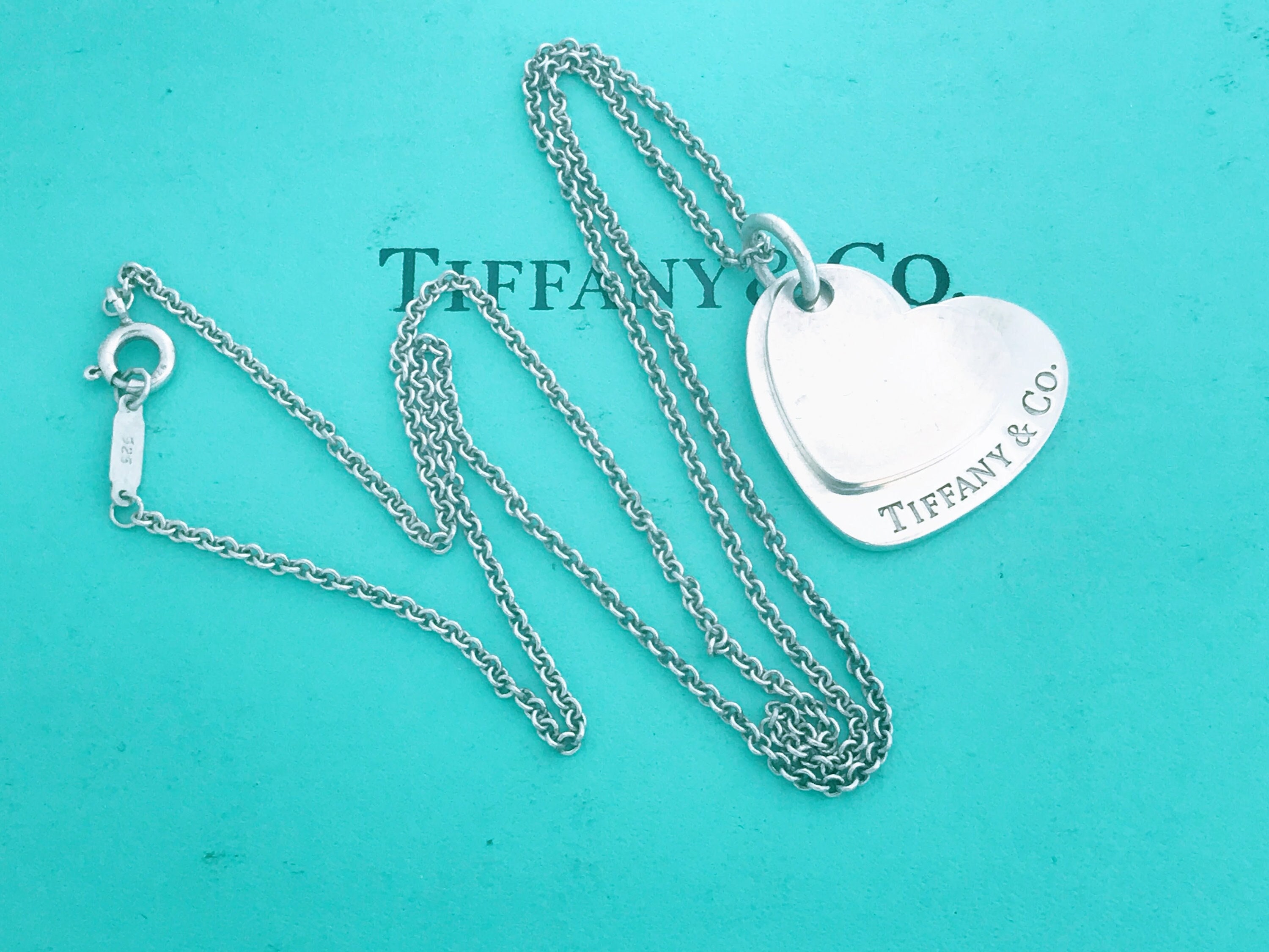 Return to Tiffany™ Tiffany Blue® Heart Tag Charm in Silver, Small