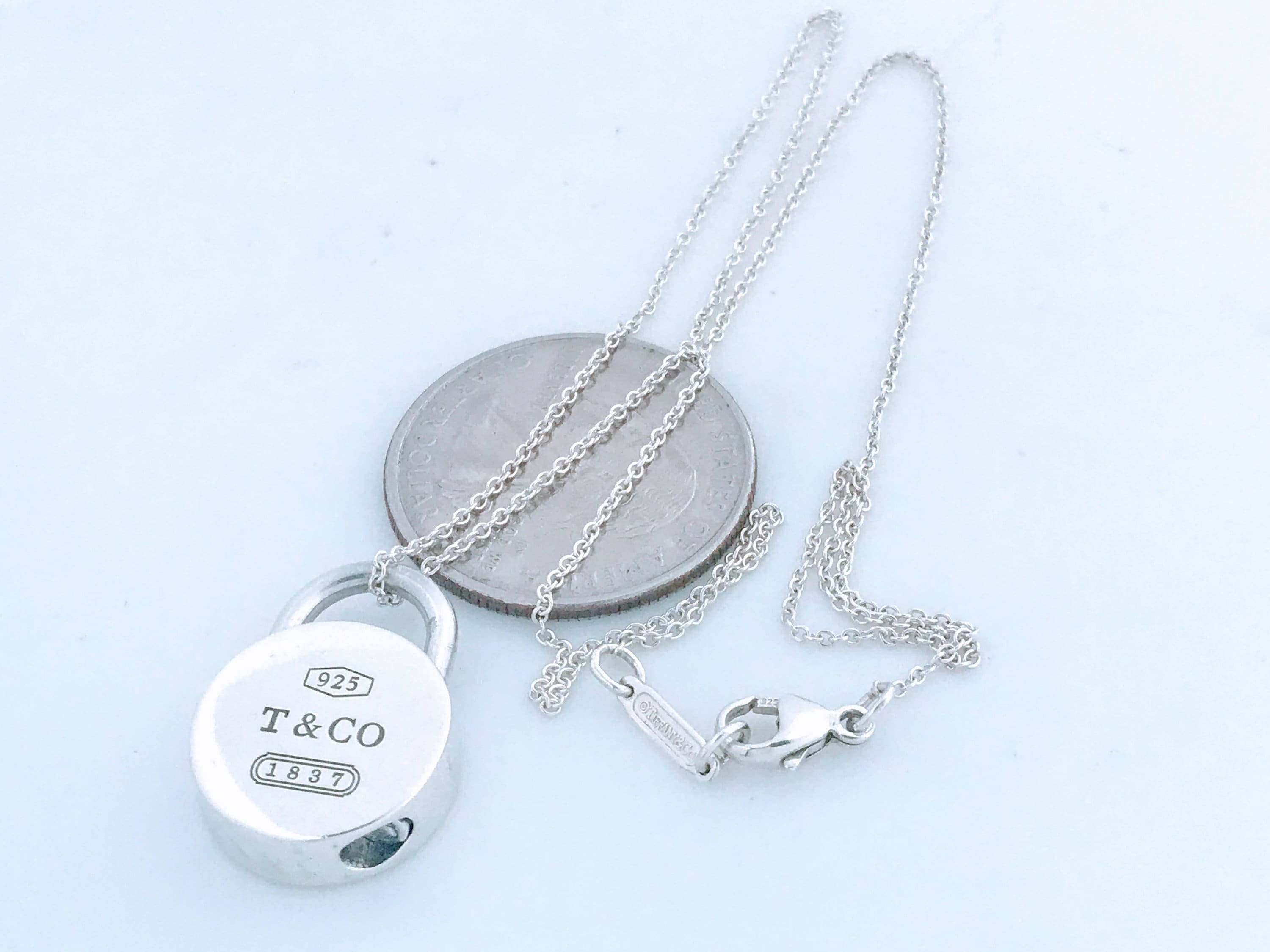 Tiffany & Co. Sterling Lock Necklace. 1837 Padlock Round Pendant and  Necklace - Necklaces, Facebook Marketplace