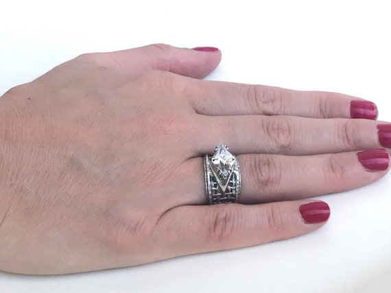 SIlpada Sterling Silver CZ Filigree Ring, Silpada… - image 6