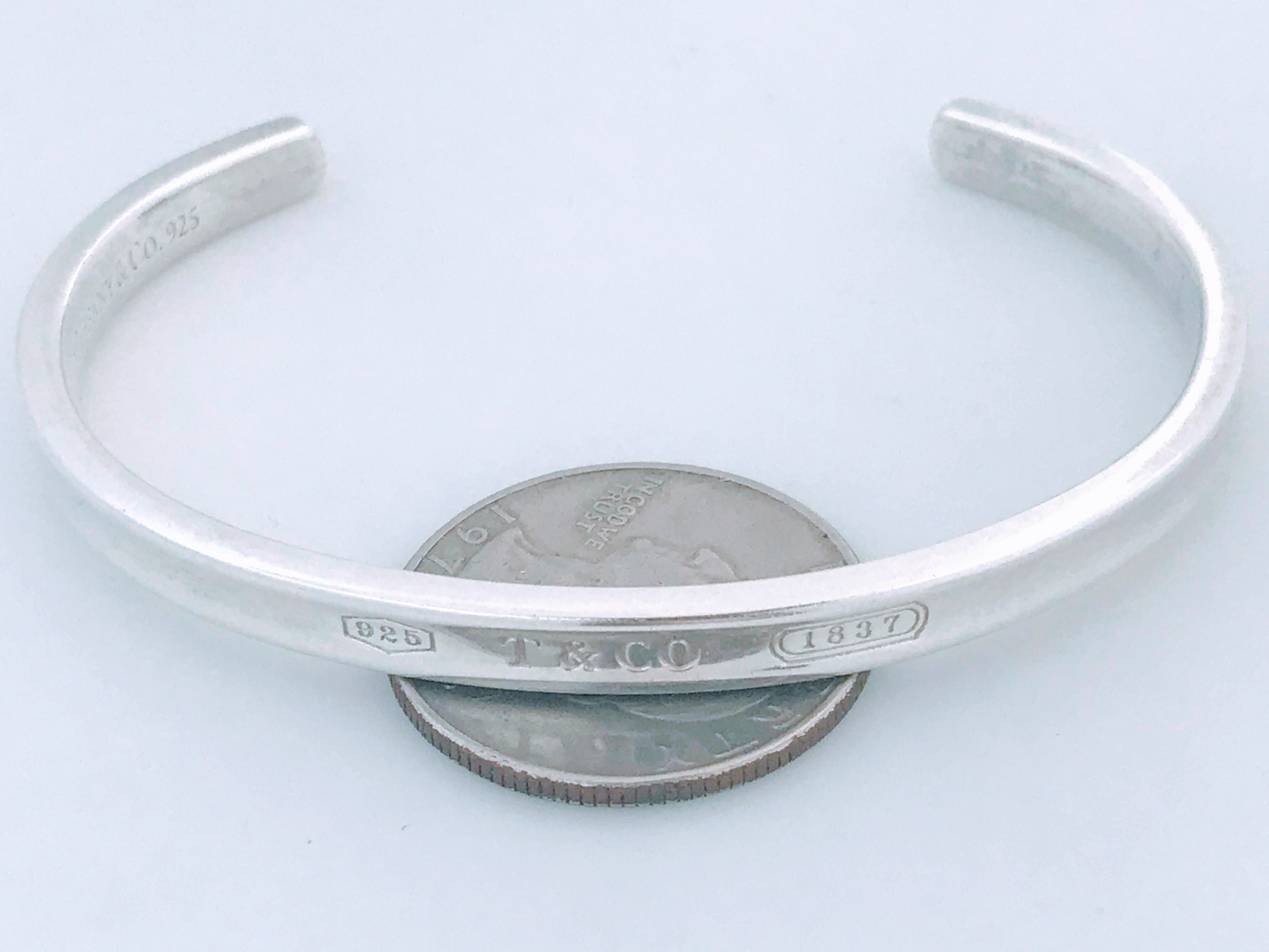 Tiffany  Co Elsa Peretti Wide Sterling Silver Bone Cuff Bracelet