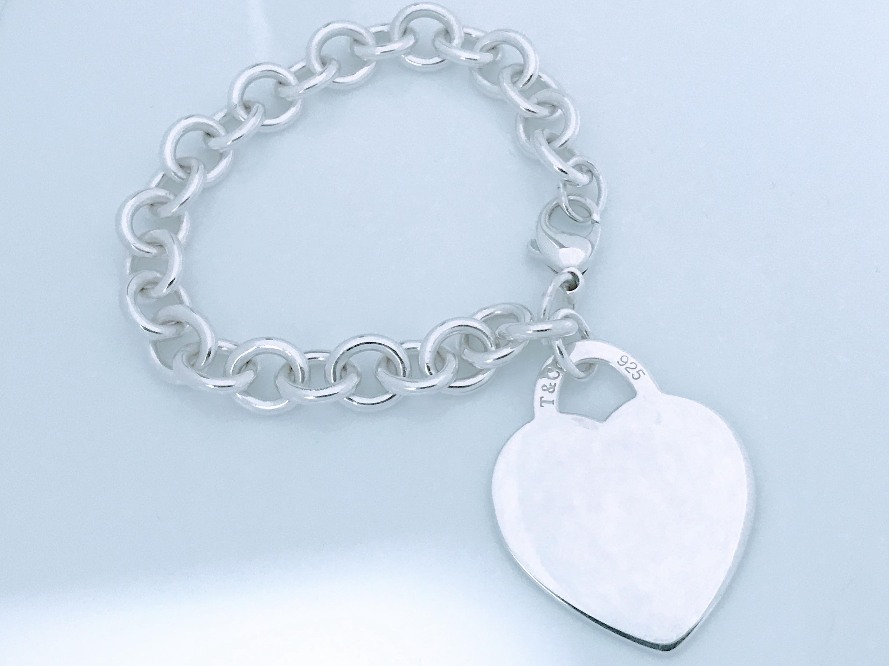 Jumbo Please Return to Tiffany & Co Heart Tag Charm Bracelet