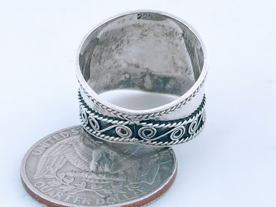 ヴィンテージ！Silver Chunky Tapered Band リング ヴィンテージ！Silver Chunky Tapered Band リング