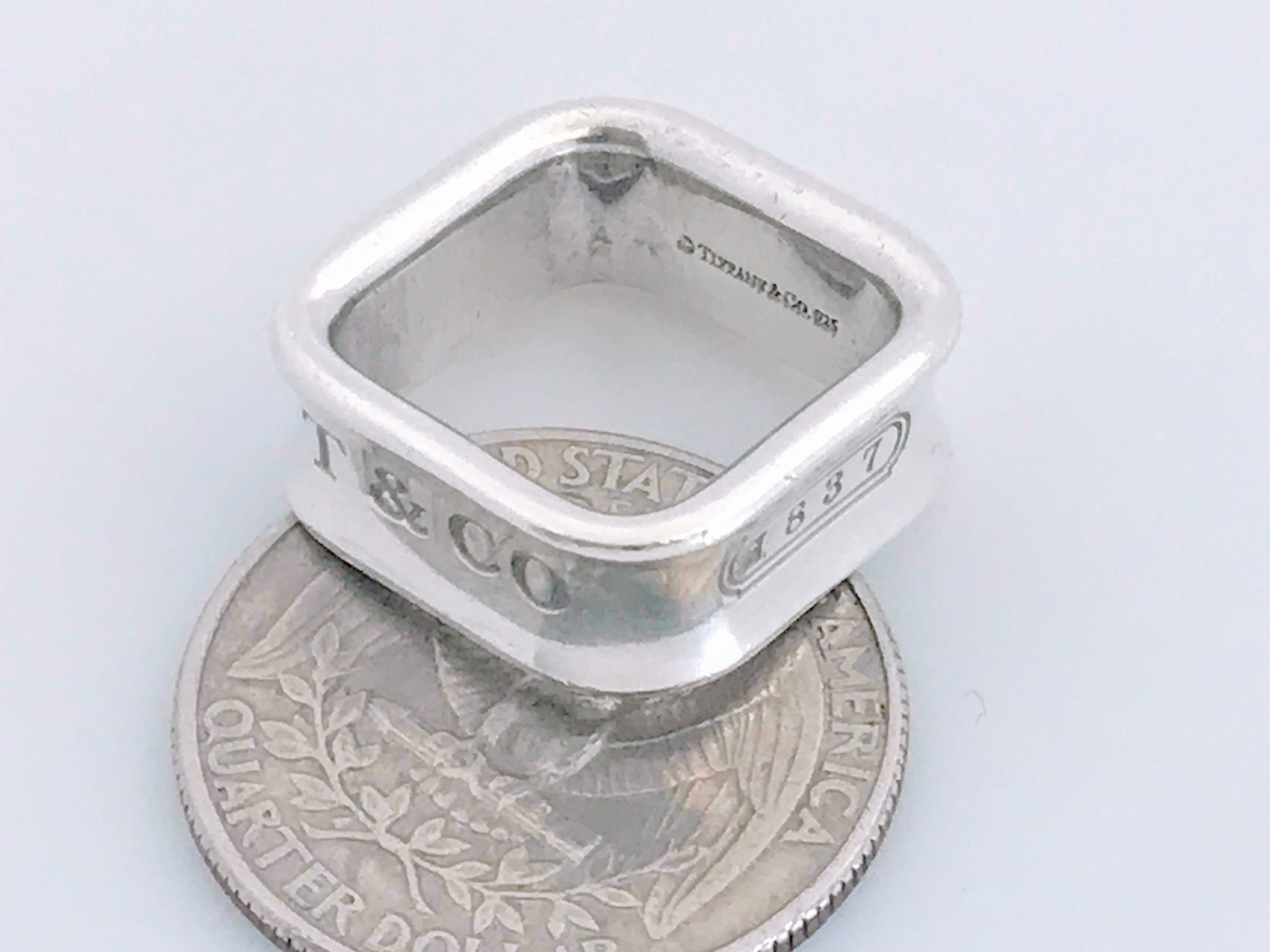 【Tiffany】 Silver Square Ring スクエアリング Tiffany T Square Ring in Sterling Silver | Tiffany & Co. US