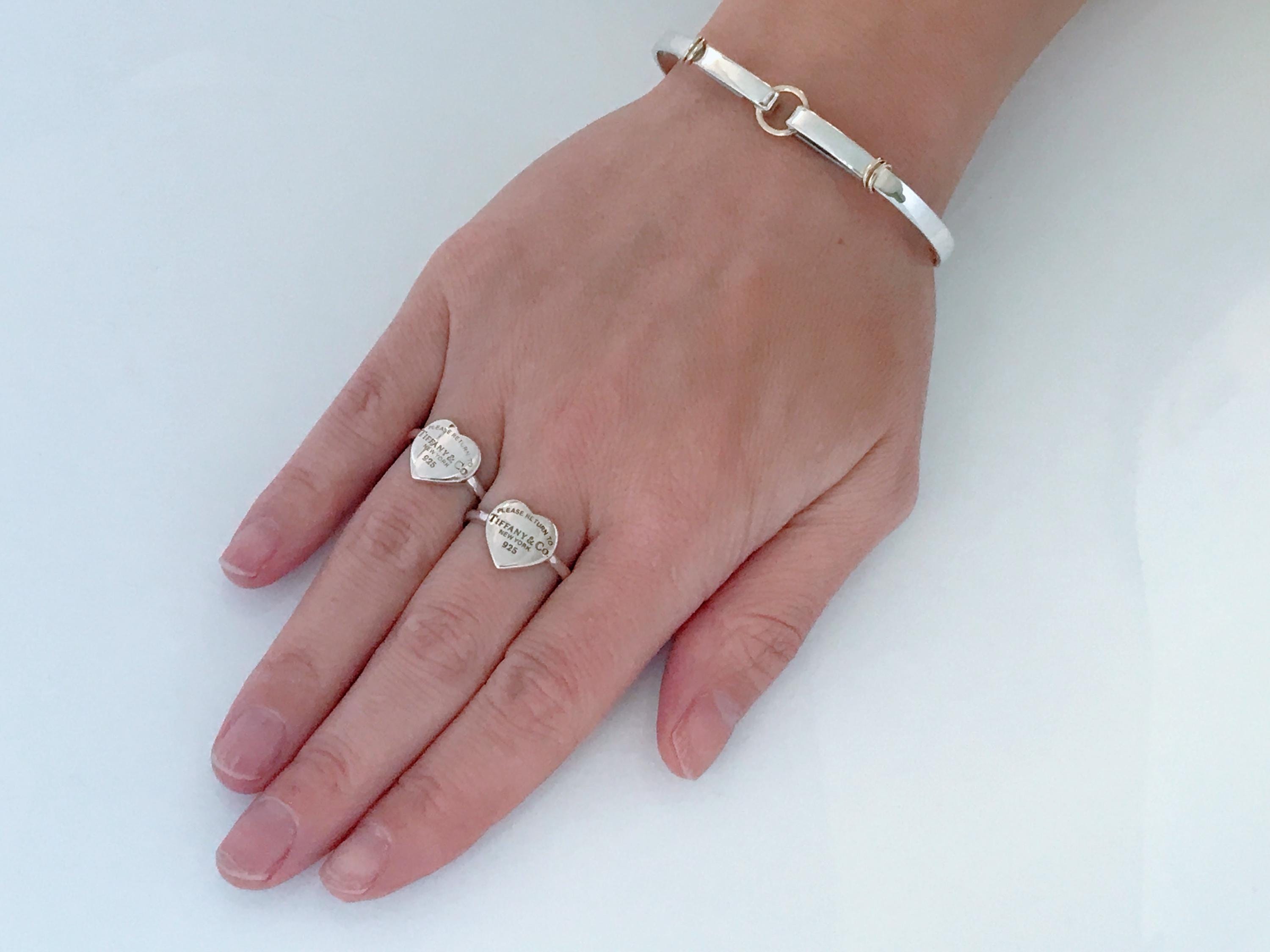 Authentic Tiffany & Co. Return to Tiffany Heart Ring Band, Vintage