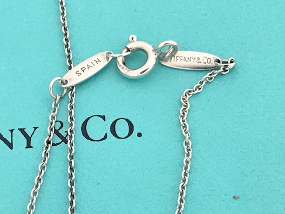 Tiffany & Co. 925 Sterling Silver Heart Charm Toggle Necklace 16