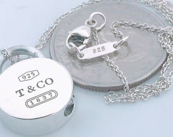 Tiffany & Co. Sterling Silver Small Round Padlock Keyhole -  Hong Kong