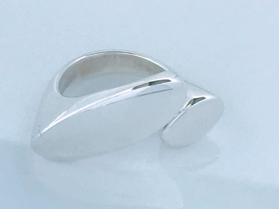 Artisan Modernist Solid Sterling Silver Abstract … - image 6
