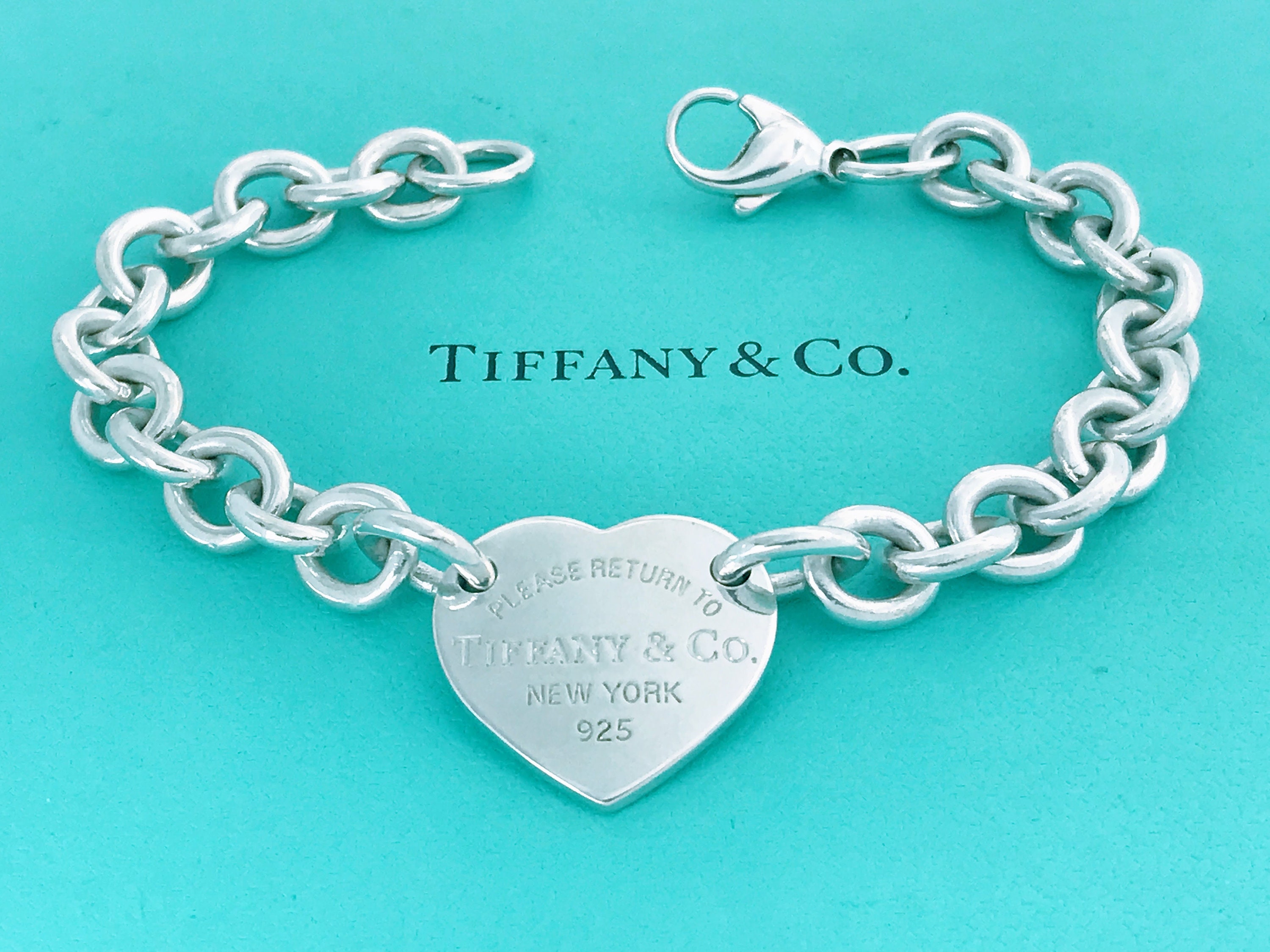 Tiffany & Co Multi Strand Heart Bracelet Sterling Silver 7.5in - Bloomsbury  Manor Ltd