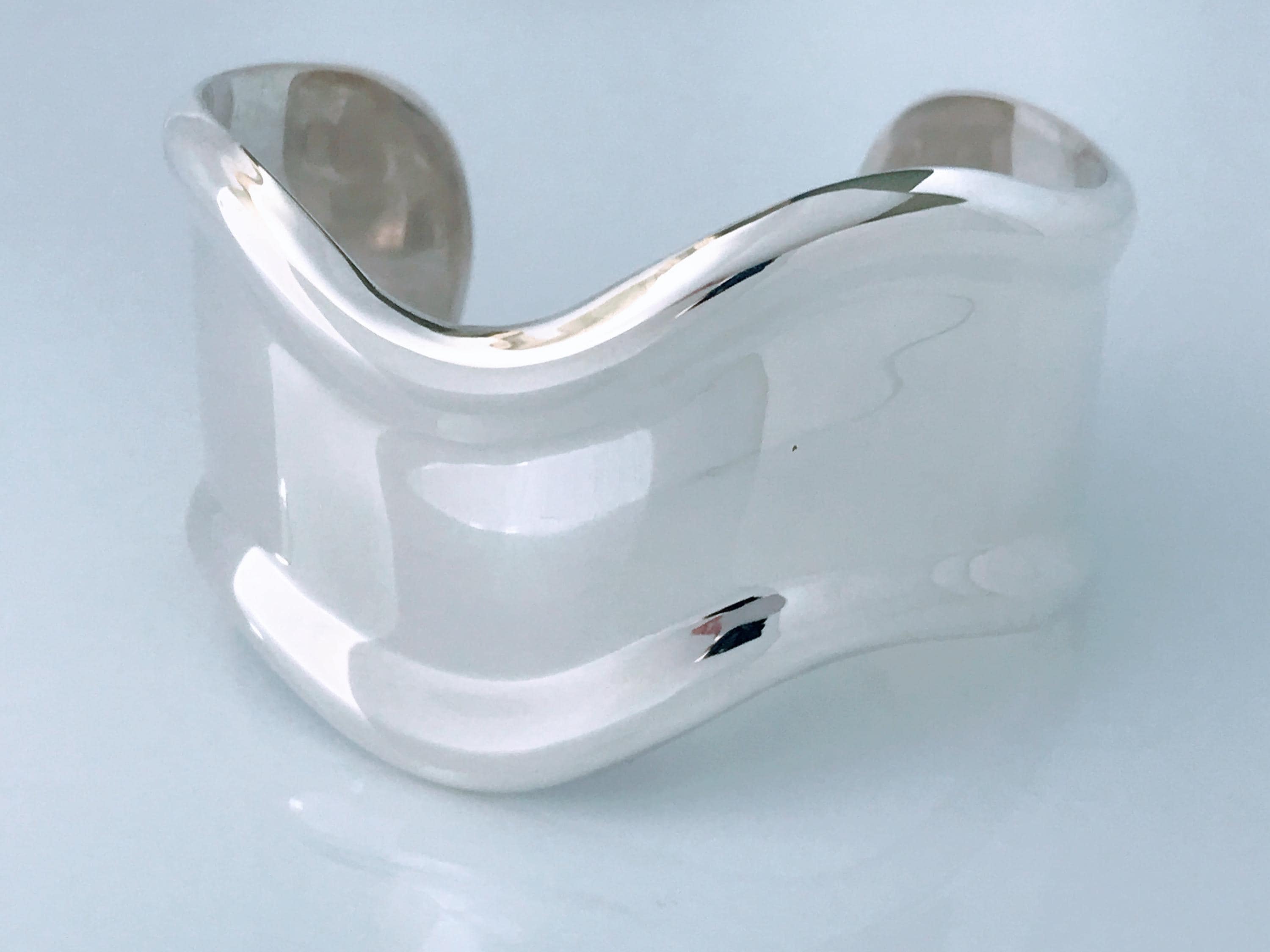 Mexico Silver Wavy Cuff - Etsy