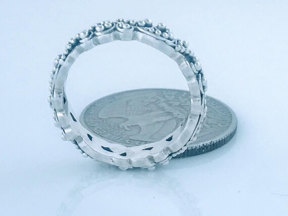 Lois Hill Sterling Silver Granular Stack Band Rin… - image 9