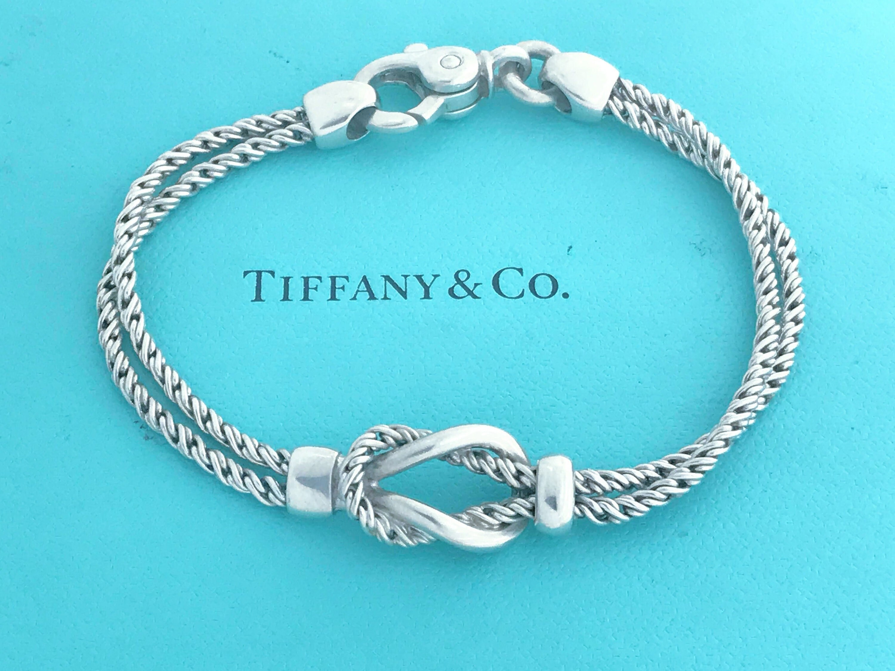 Authentic Tiffany and Co. Double Love Knot Bracelet Vintage - Etsy