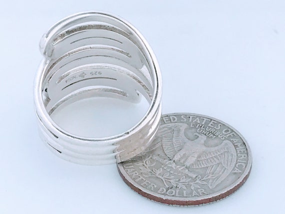 Silpada Modern Maze Sterling 925 Silver Ring Band… - image 8
