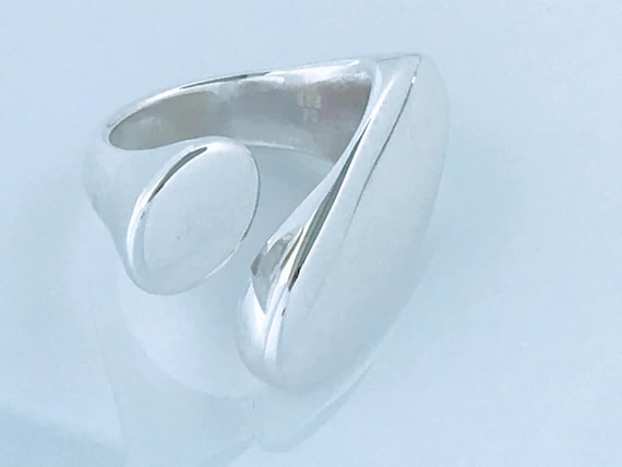 Artisan Modernist Solid Sterling Silver Abstract … - image 7