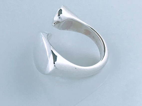 Artisan Modernist Solid Sterling Silver Abstract … - image 9