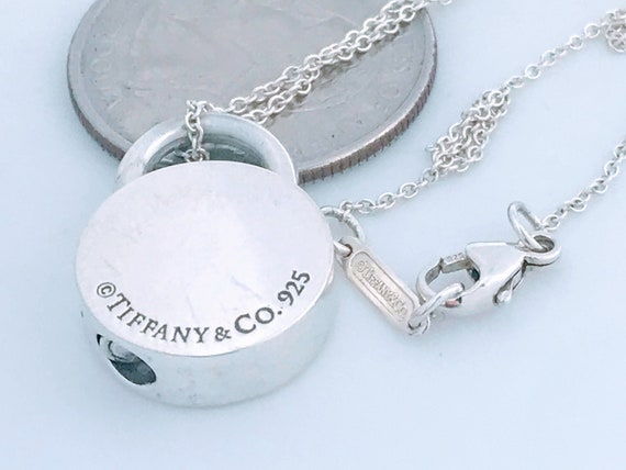Tiffany & Co. 1837 Padlock Pendant Necklace Sterling Silver