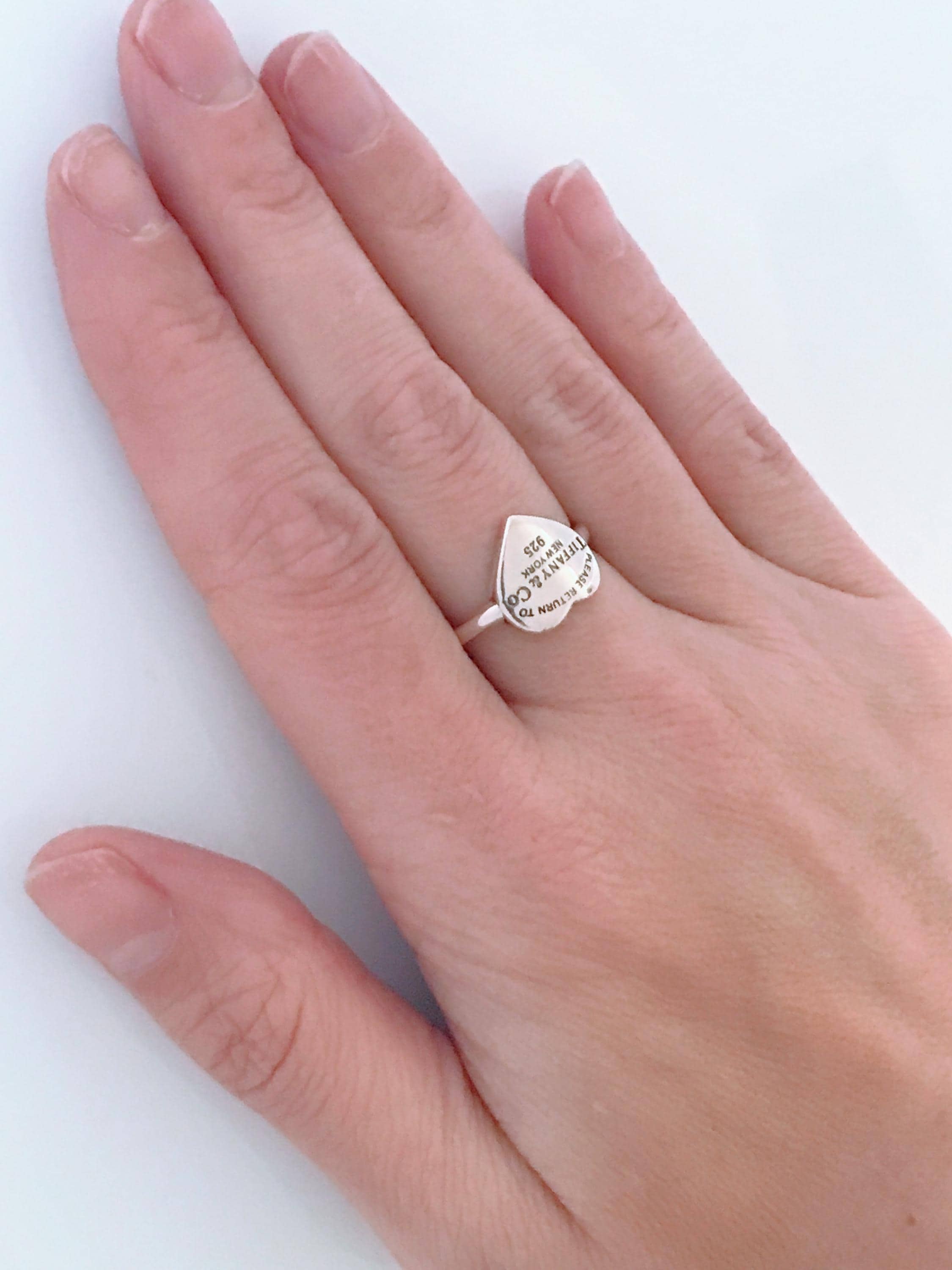 Authentic Tiffany & Co. Return to Tiffany Heart Ring Band, Vintage