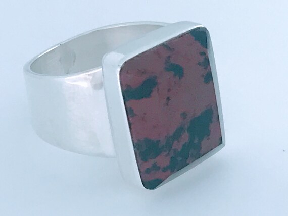 Vintage Mexico Modern Large Rectangle Mahogany Ob… - image 4