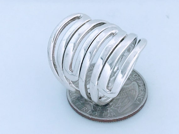 Silpada Modern Maze Sterling 925 Silver Ring Band… - image 5