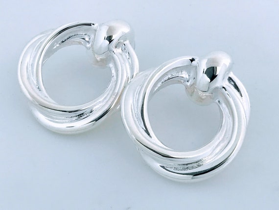 Airess Sterling Silver Modernist Puffed Twisted C… - image 4