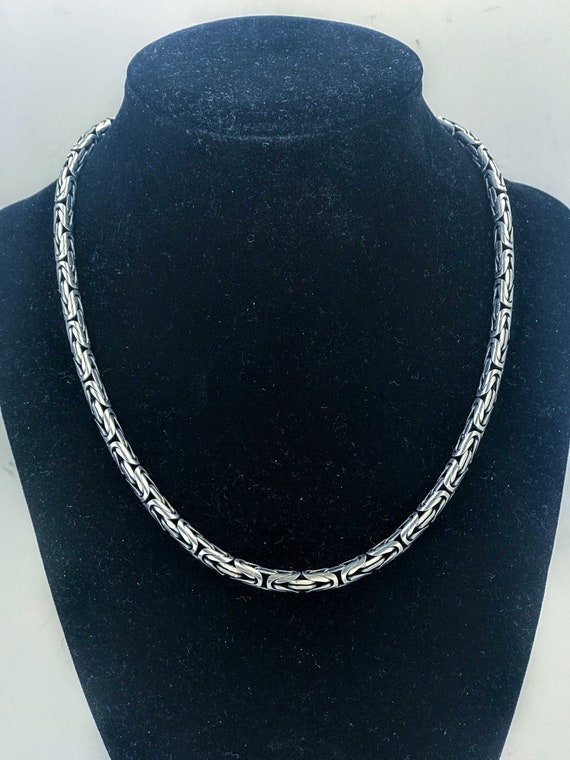 Mens silver deals cage chain