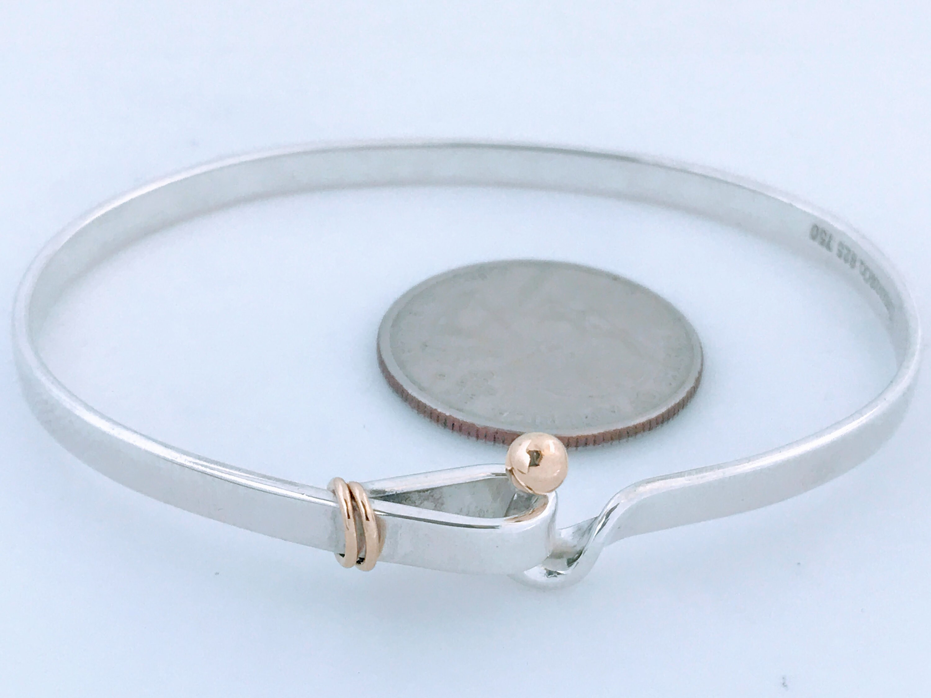 Tiffany & Co. Sterling Silver 18K Yellow Gold Hook And Eye Tiffany & Co. Sterling Silver 18K Yellow Gold Hook And Eye
